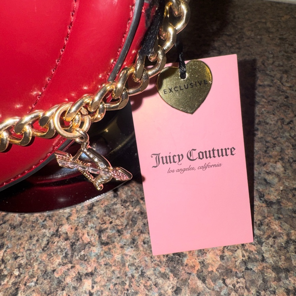 Juicy Couture Red Heart Crossbody Bag - Picture 3 of 4